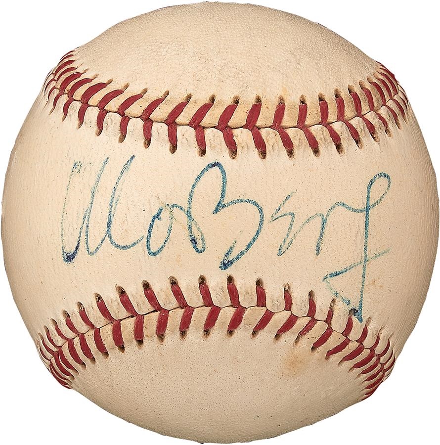 Baseball Autographs - Moe Berg Single Signed Baseball