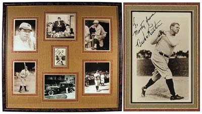 - Babe Ruth Signed Photo & Display