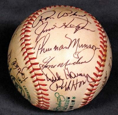 NY Yankees, Giants & Mets - 1971 New York Yankees Signed Baseball