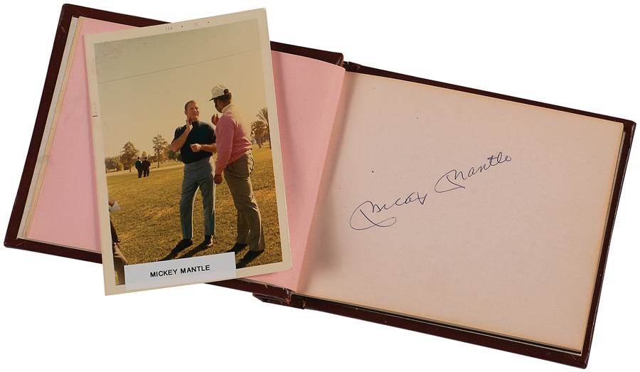 - 1969-70 Champions of Baseball & Football Autograph Book with Matching Color Photos!