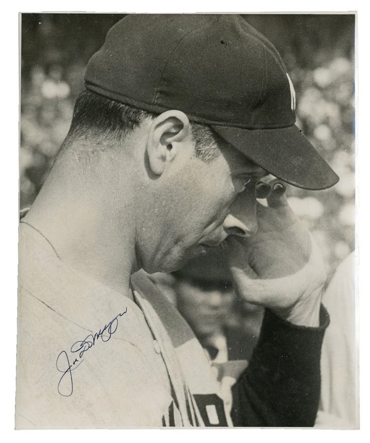 1949 Joe DiMaggio Day Signed "Perfect 10" Photo