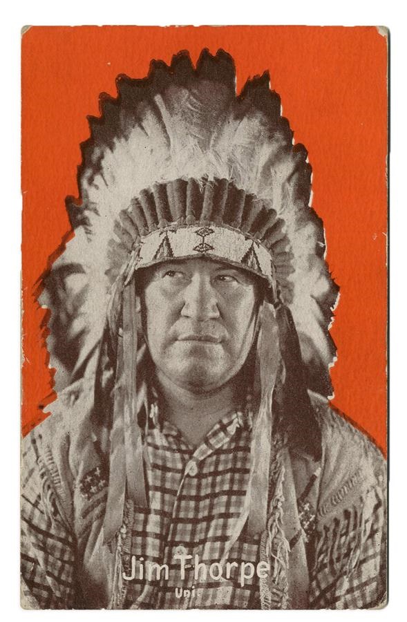 Jim Thorpe 1930s Politically Incorrect Postcard