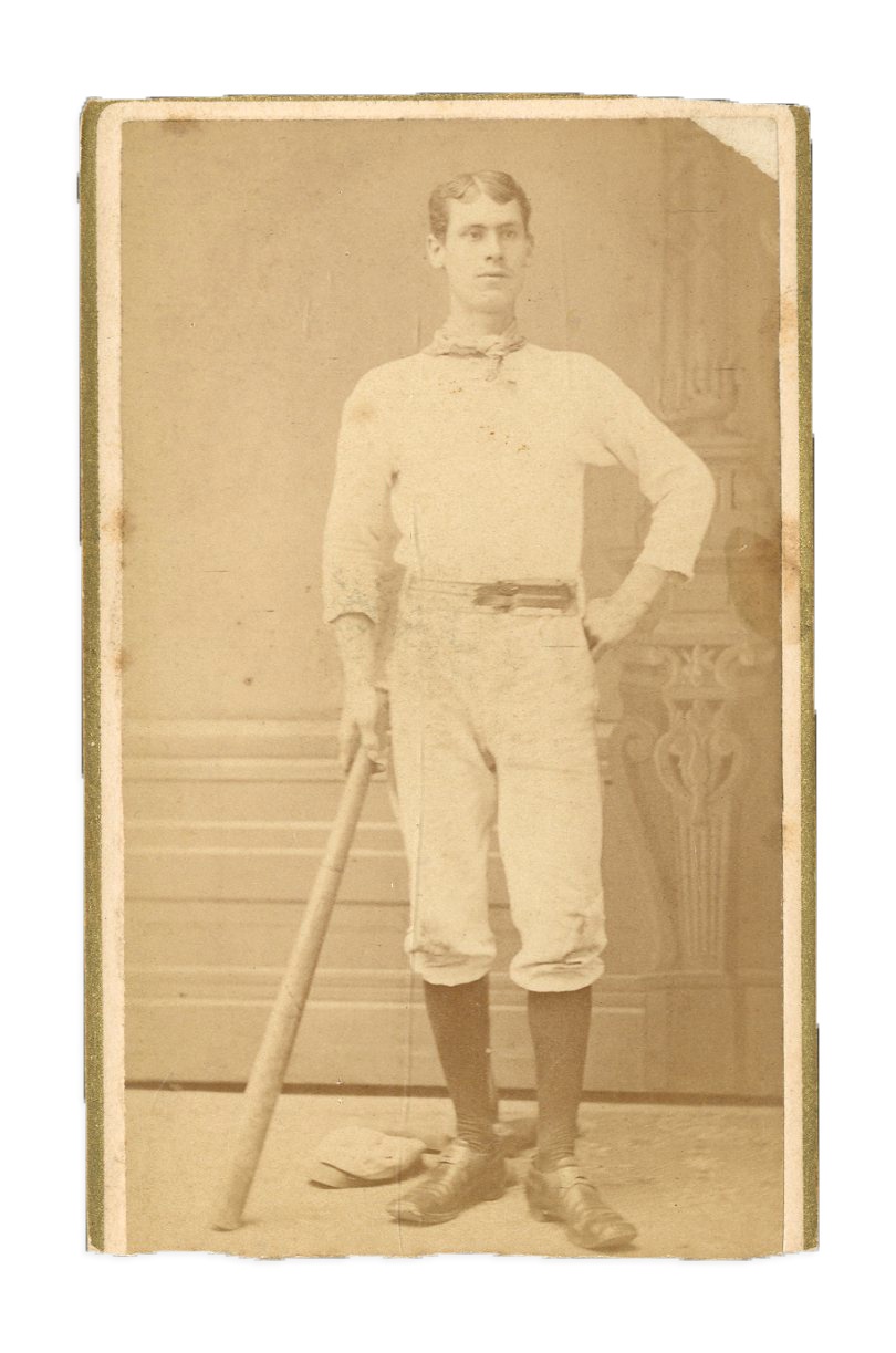 19th Century - 1880 Hobart Van Alstyne Identified Professional Baseball Player Carte-de-Visite