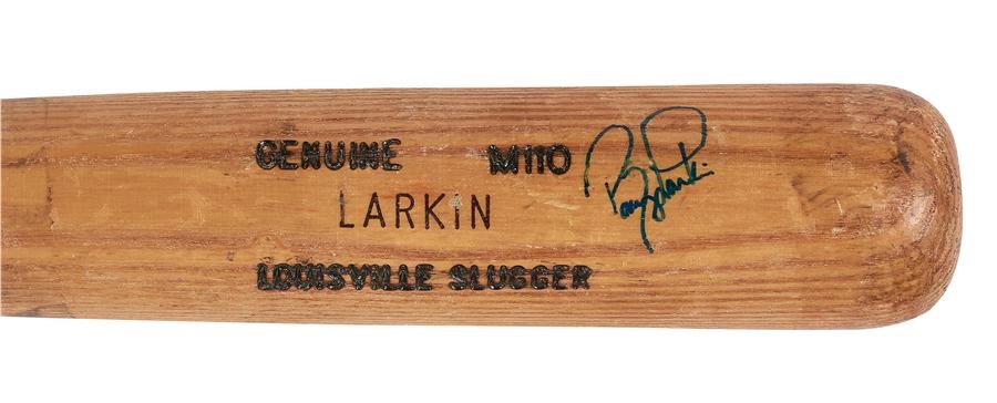 Baseball Equipment - 1986 Barry Larkin Game Used Rookie Bat