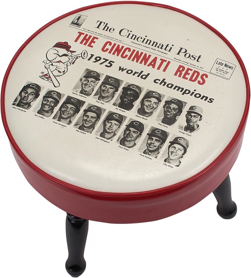 - 1975 Cincinnati Reds World Champions Foot Stool