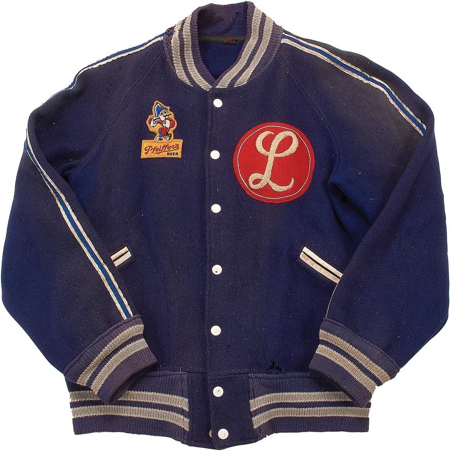 Baseball Equipment - 1940s Big L "Johnny the Fifer" Beer Mascot Baseball Jacket