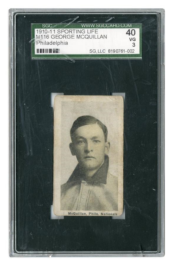 1910-11 Sporting Life M116 George McQuillan Baseball Card