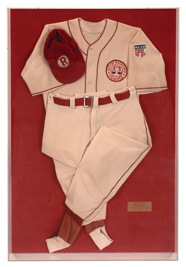 Baseball Equipment - Tom Hanks Set Worn Uniform From "A League of Their Own"