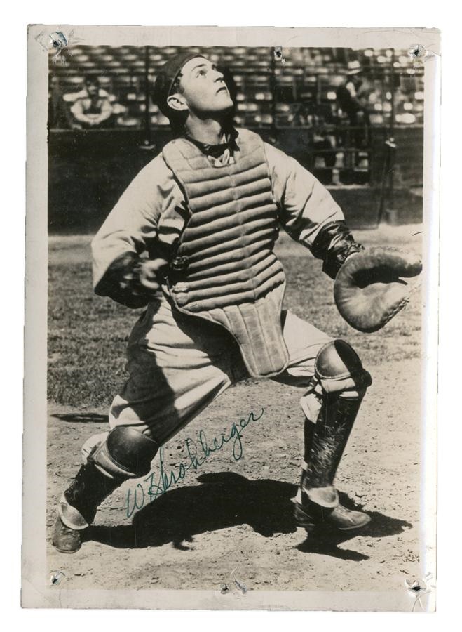 Baseball Autographs - Willard Hershberger Suicide Catcher Signed Photo