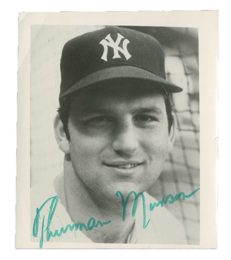 NY Yankees, Giants & Mets - Thurman Munson Signed Photograph