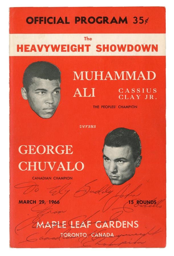 Muhammad Ali & Boxing - 1966 Muhammad Ali vs. George Chuvalo On-Site Program