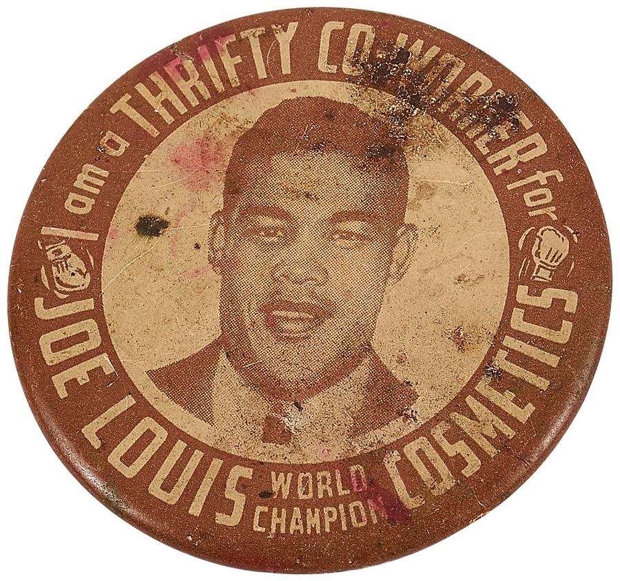 Muhammad Ali & Boxing - 1937 Official Joe Louis Tin Badge