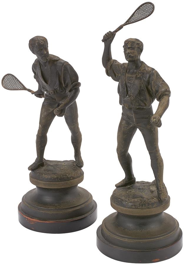 - Matching Pair of 1890s Tennis Statues