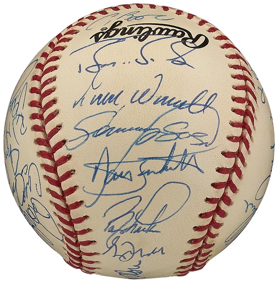 Baseball Autographs - 1995 National League All Stars Team Signed Baseball
