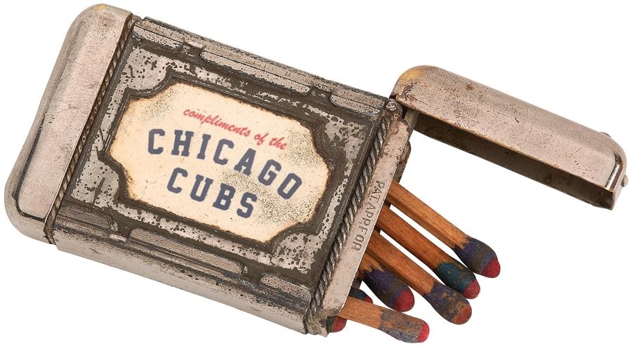 - 1916 Chicago Cubs "Complimentary" Match Safe