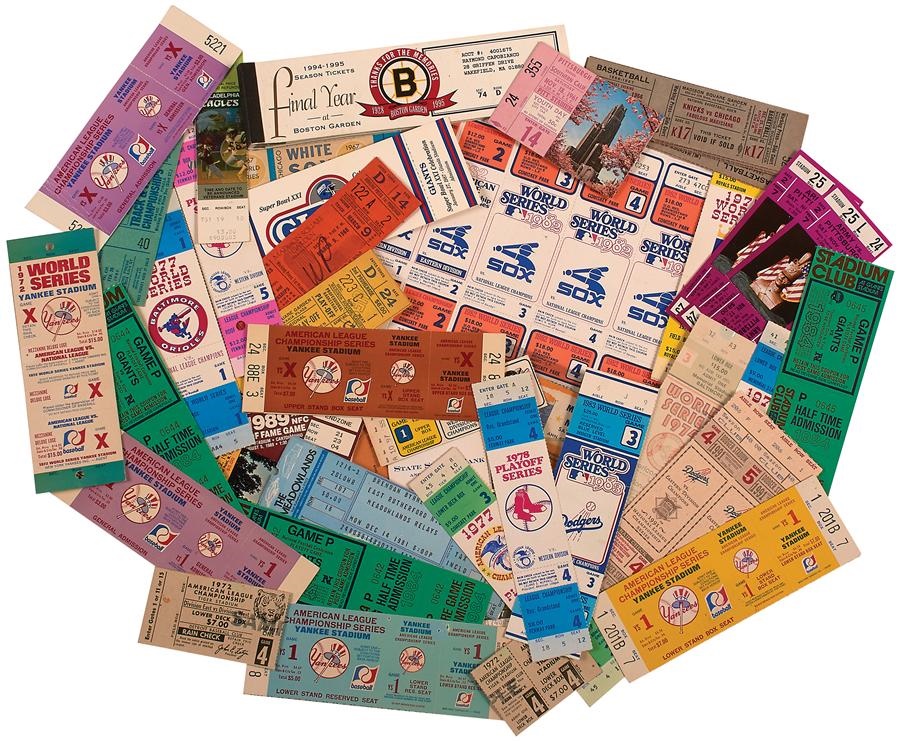 Tickets, Publications & Pins - Mammoth Ticket Collection with Many Fulls (250+)