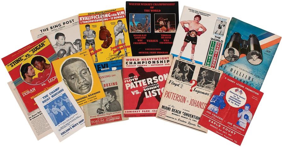 Muhammad Ali & Boxing - 1920s-80s Boxing Program Collection (11)