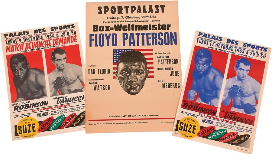 Muhammad Ali & Boxing - Sugar Ray Robinson and Floyd Patterson European Posters (3)