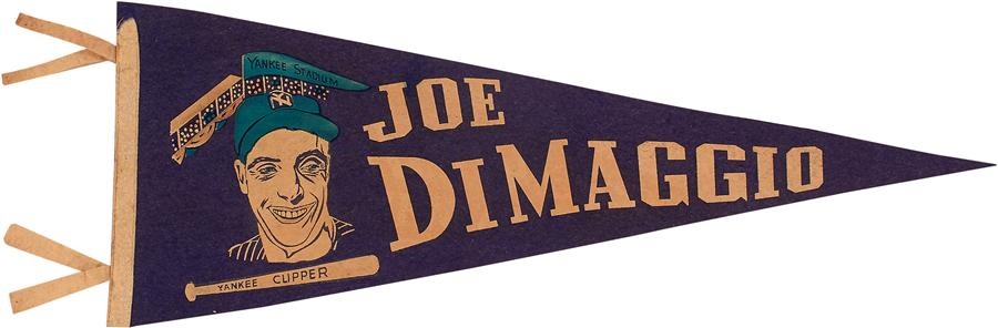 NY Yankees, Giants & Mets - High Grade Joe DiMaggio Pennant