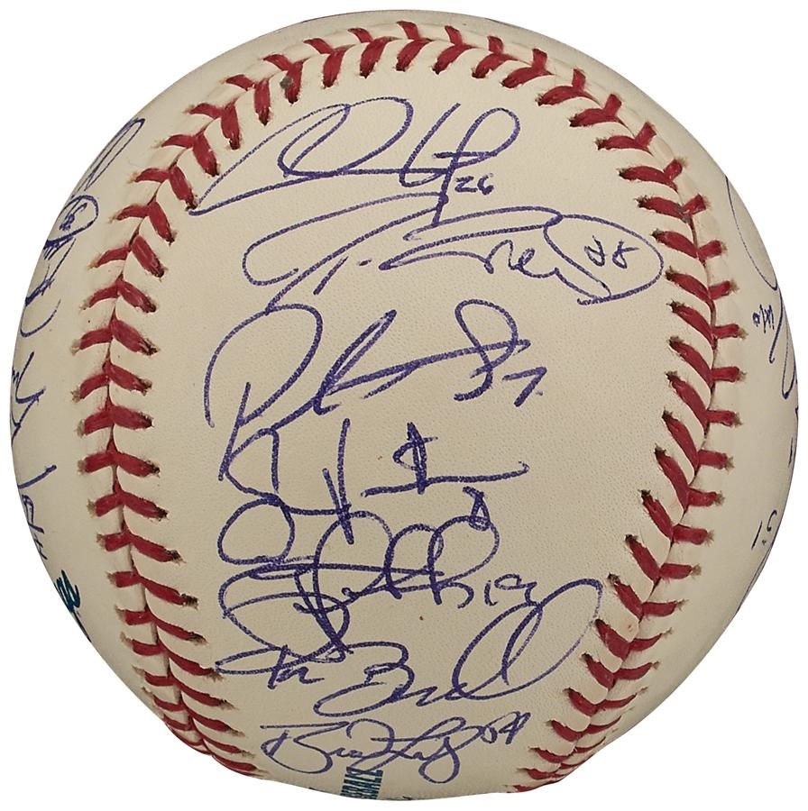 Baseball Autographs - 2008 World Champion Philadelphia Phillies Team Signed Baseball
