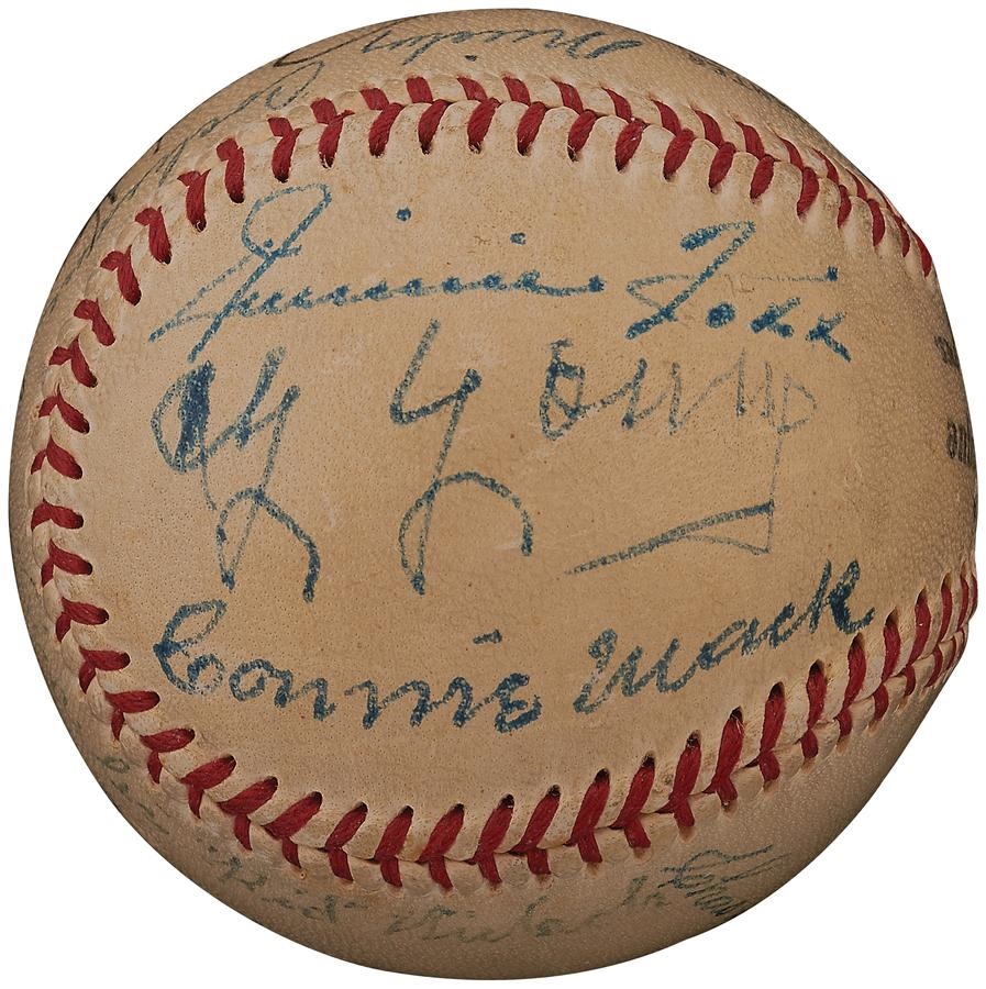 Baseball Autographs - Hall of Famers Signed Baseball with Cy Young