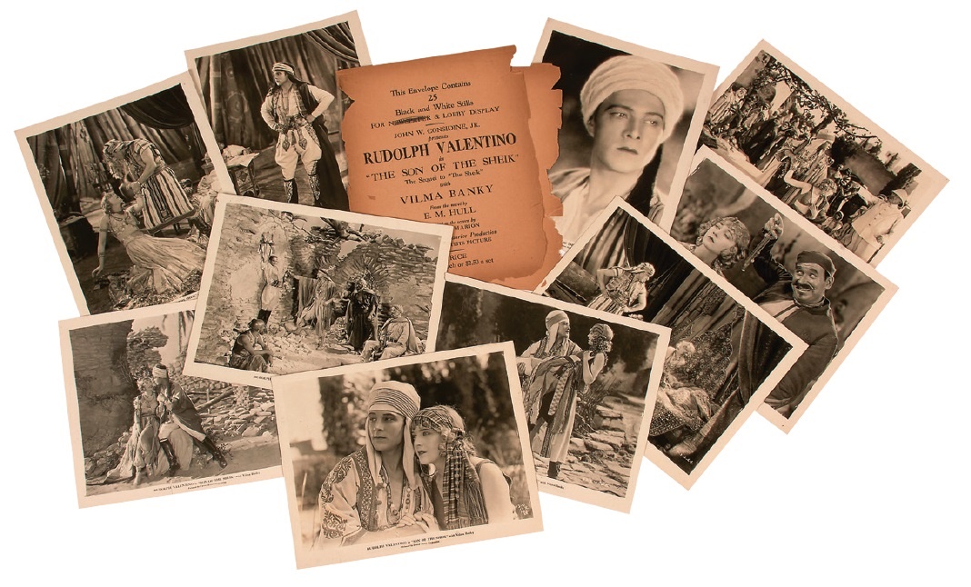- 1920s Rudolph Valentino Collection including "Sheik" Movie Stills (80+)