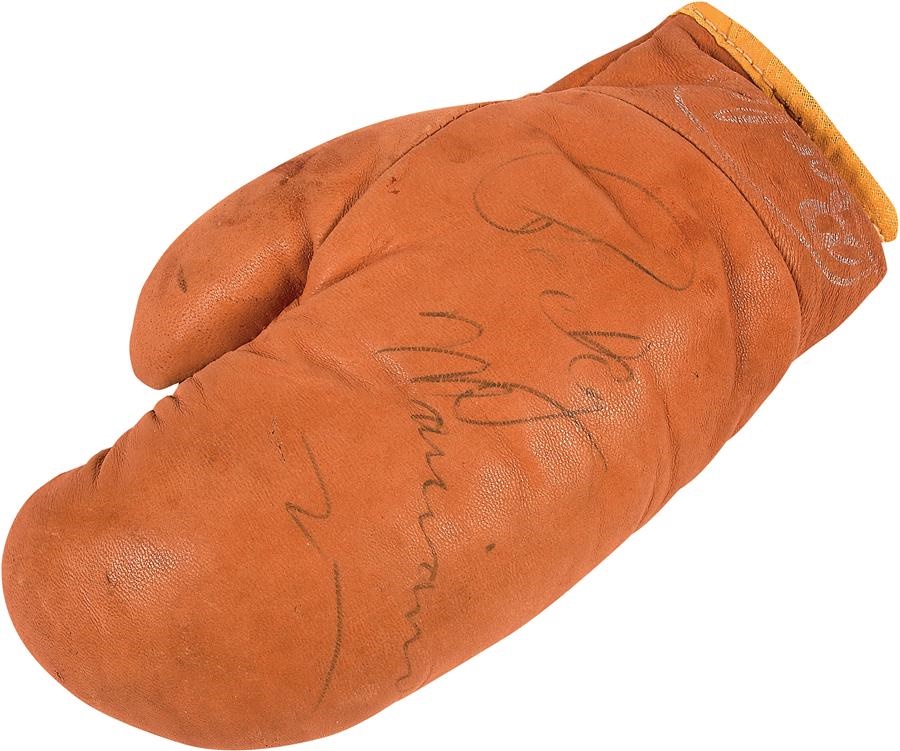 Muhammad Ali & Boxing - Rocky Marciano Signed Boxing Glove