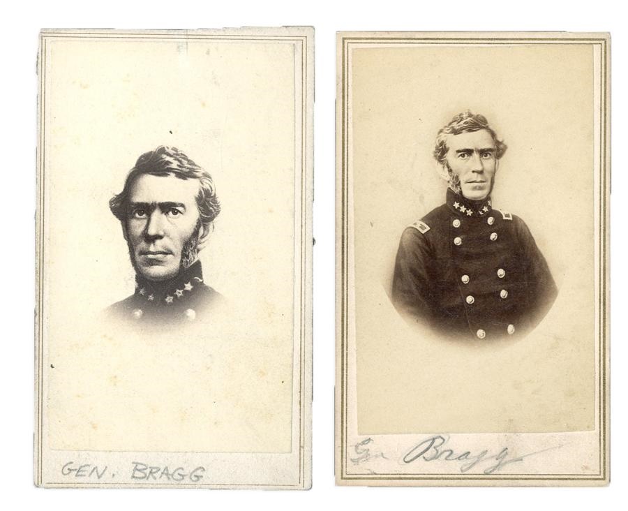1860s Civil War Carte de Visite General Bragg (2)