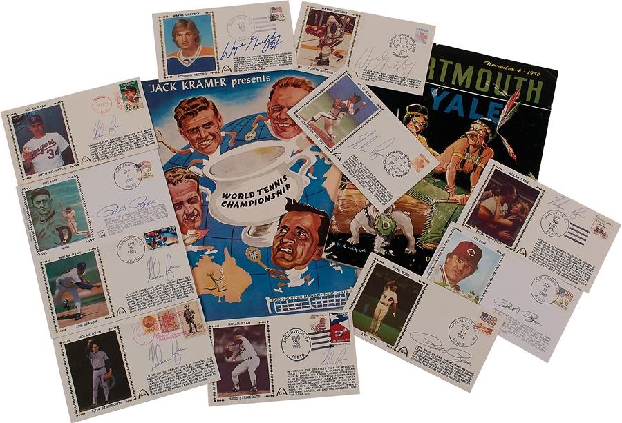 Baseball Autographs - Fine Collection of Signed Gateway Covers Mark McGwire, Pete Rose, Wayne Gretzky, Nolan Ryan