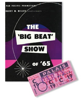 1965 Rolling Stones, Roy Orbison Program and Ticket (2)