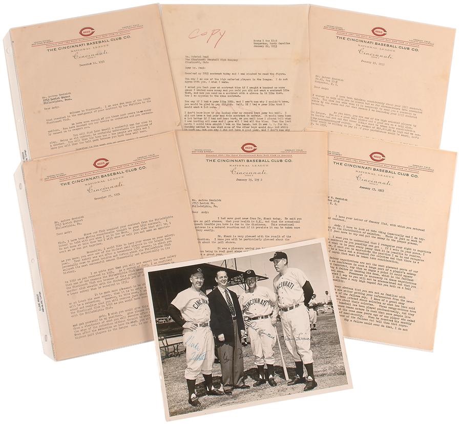 Baseball Autographs - Gabe Paul Collection of Letters (Future HOFer?)