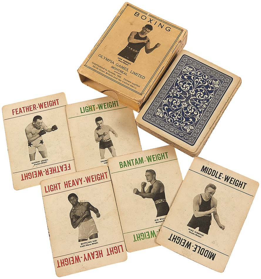 Muhammad Ali & Boxing - Rare 1923 Jack Dempsey "Olympia" Boxing Card Complete Set in Original Box