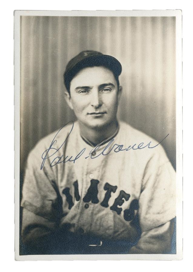 Baseball Autographs - Paul Waner Signed George Burke Photograph