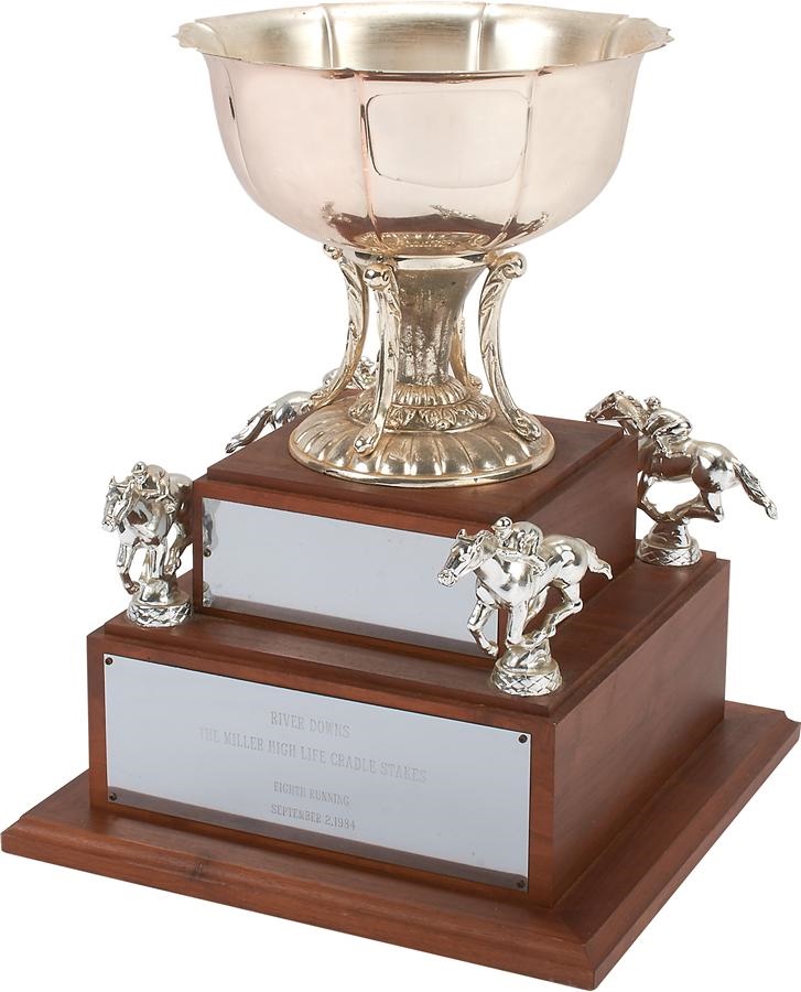 Spend A Buck Horse Racing Collection - "Spend A Buck" 1984 Cradle Stakes Silver Owner's Trophy