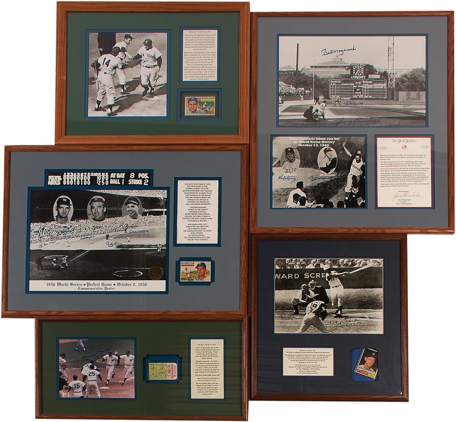 - Great Events in Yankee History Autographed Displays