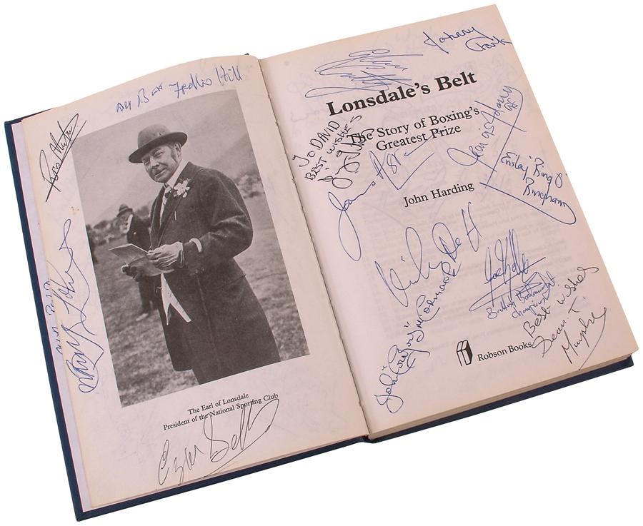 David Allen Boxing Collection - Lonsdale Belt Book Signed by 112 Champions