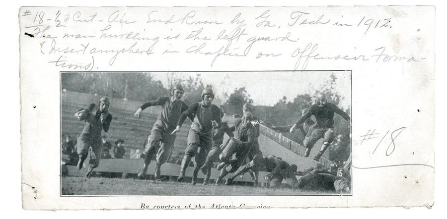 Circa 1915 John Heisman Hand-Notated Football Play