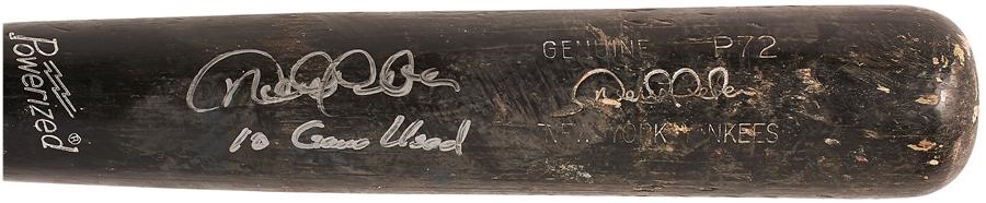Baseball Equipment - 2010 Derek Jeter Home Run #230 Signed Game Used Bat (Photo-Matched)