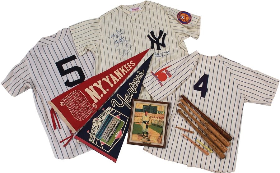NY Yankees, Giants & Mets - New York Yankees Collection with Signed Jersey