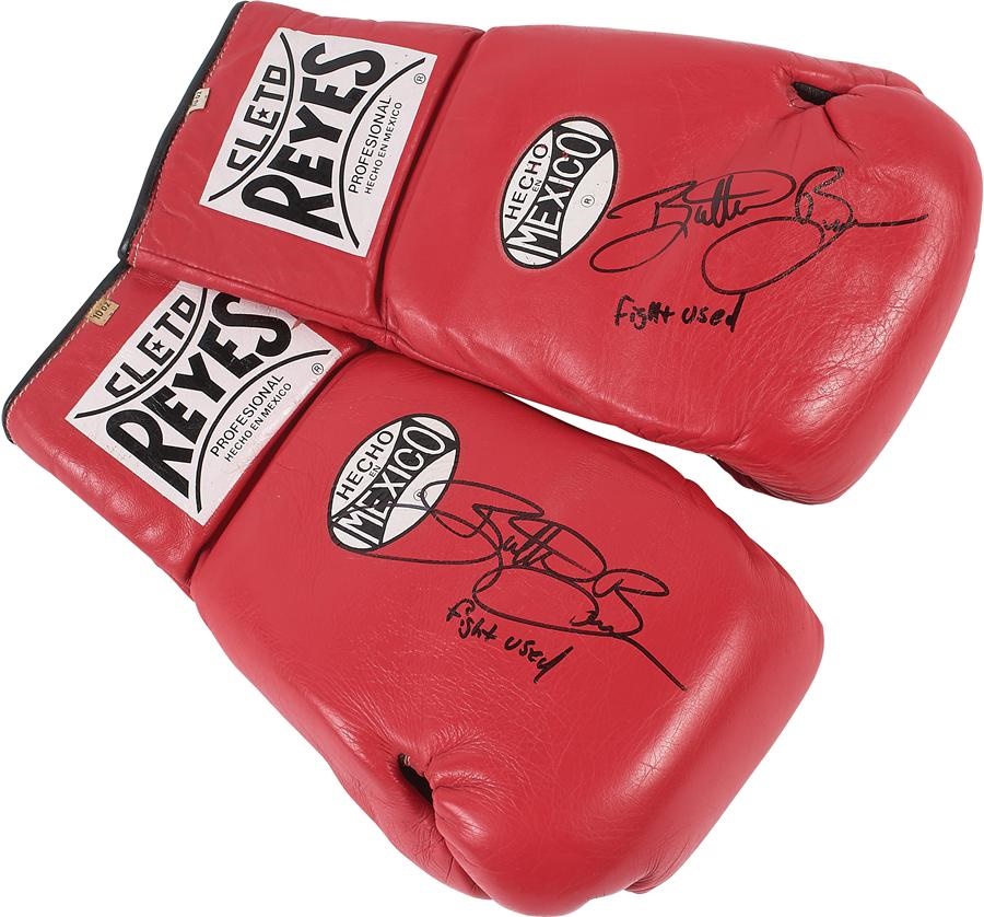 Muhammad Ali & Boxing - 1995 Butter Bean Fight Worn Gloves
