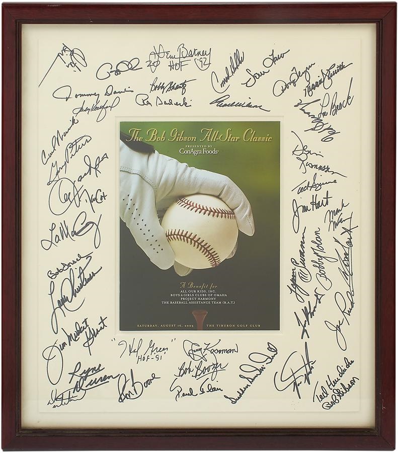 - 2003 Bob Gibson All-Star Classic Signed Display