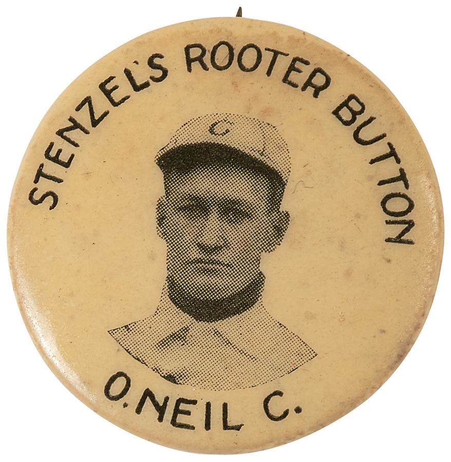- 1904 Peaches O'Neil Stenzel's Rooter Button