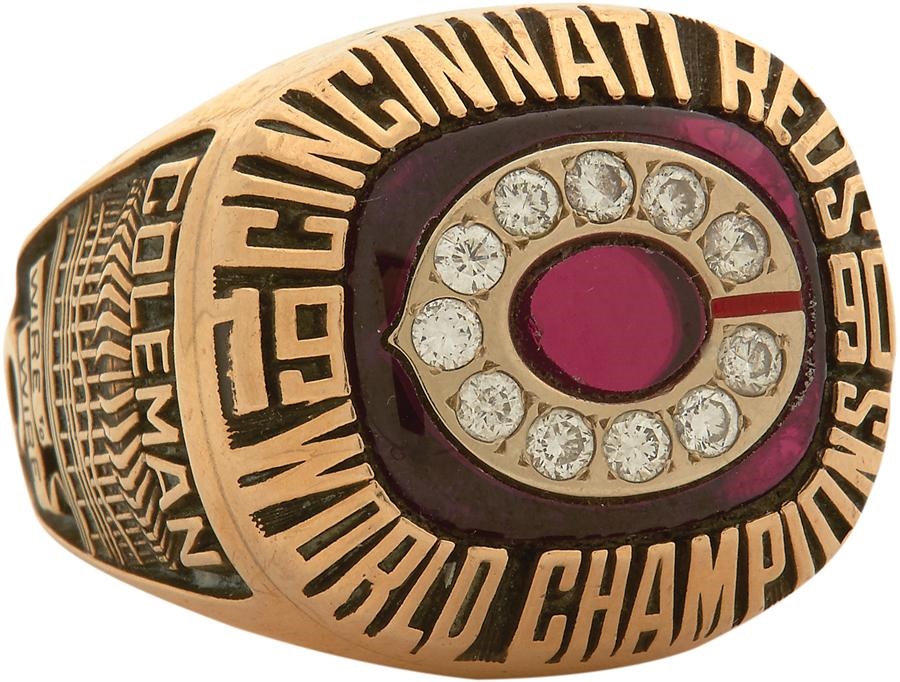 - Gordy Coleman's 1990 Cincinnati Reds World Championship Ring (Coleman Family LOA)