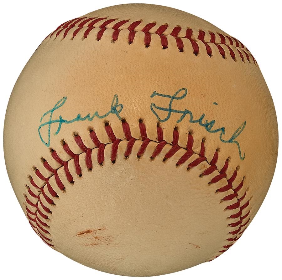 - Frank Frisch Single Signed Baseball