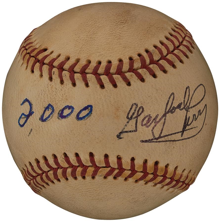 - Gaylord Perry 2,000th Strikeout Baseball