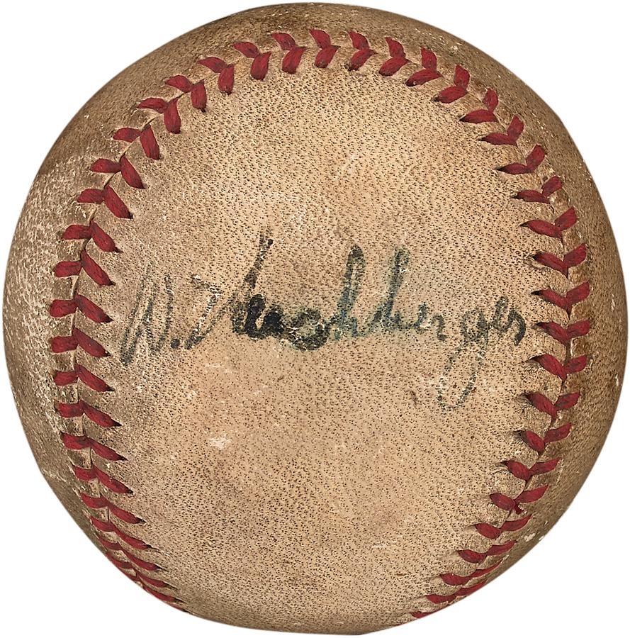 - Last Baseball Signed by Willard Hershberger