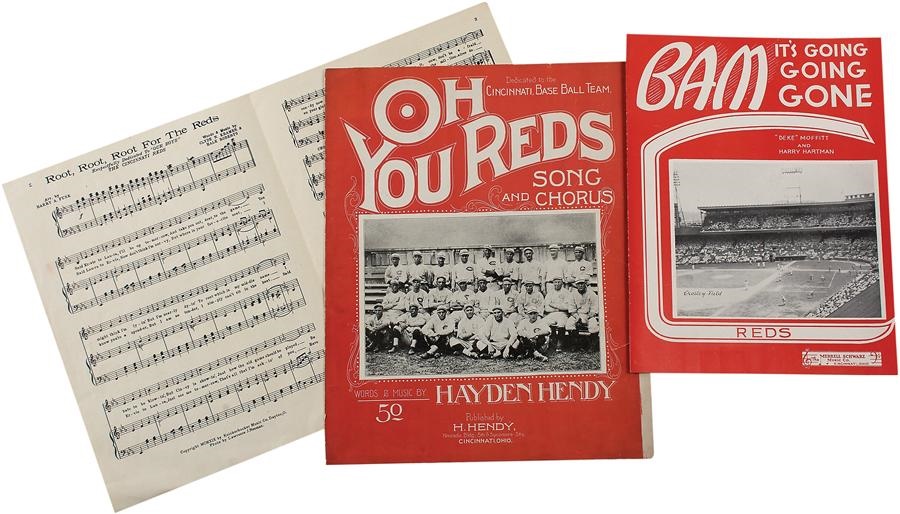 - 1919 Cincinnati Reds Sheet Music (3)