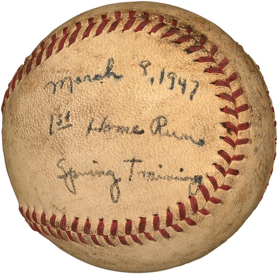 - 1947 Ted Kluszewski First Major League Home Run Baseball