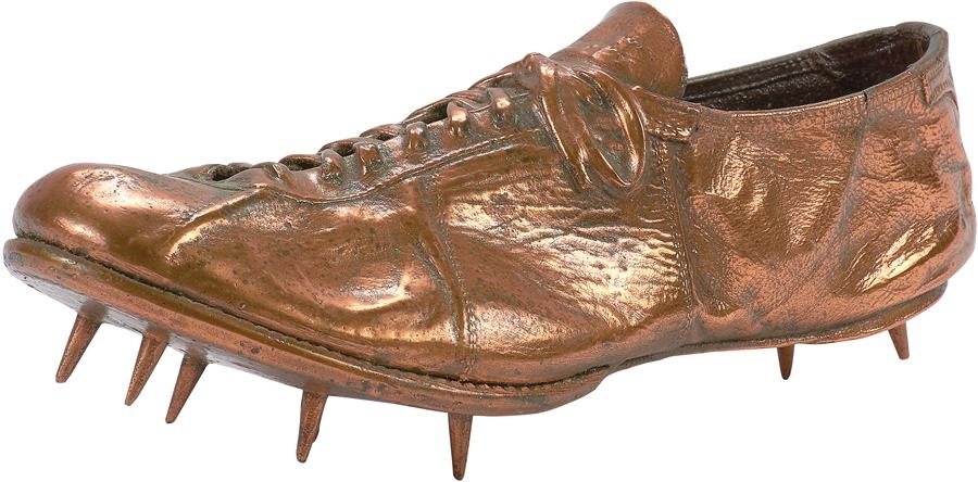 1980 Miracle on Ice & Olympics - Rafer Johnson 1960 Olympics Bronzed Spike (ex-Helms Museum)