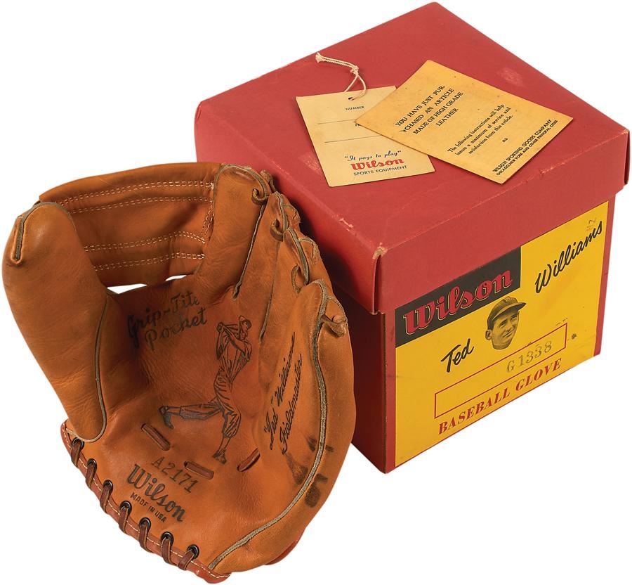 - 1950s Ted Williams Willson Glove In Box with Tag